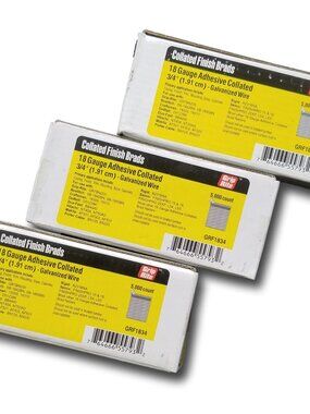 3/4" Brad Nails. 15,000 pcs. 18 Gauge Collated.